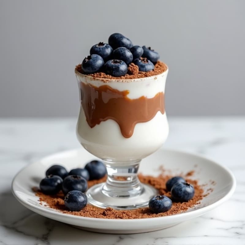 Creamy Greek Yogurt Parfait with Chocolate Protein and Almond Butter