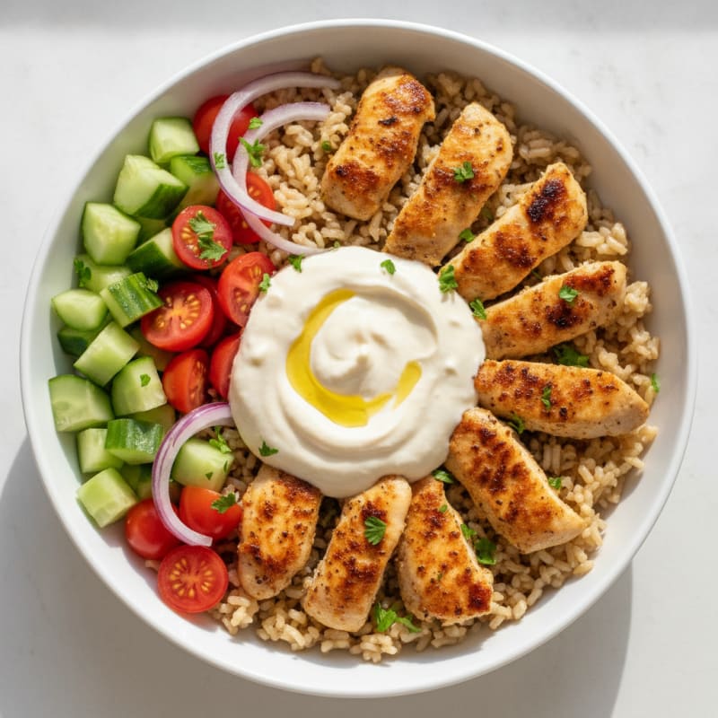Chicken Shawarma Rice Bowl