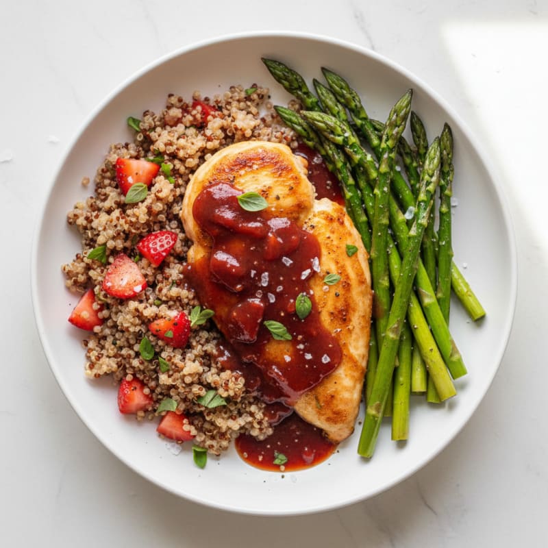 Strawberry Balsamic Glazed Chicken