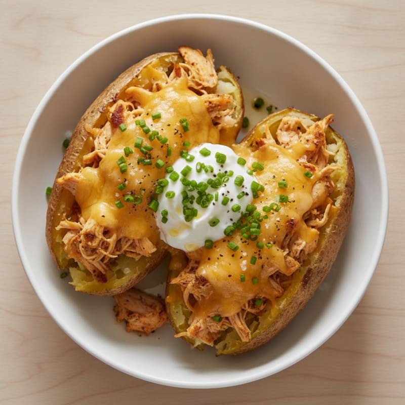 Loaded Baked Potatoes with Chives