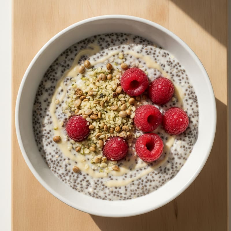 High-Protein Soy Yogurt Chia Pudding