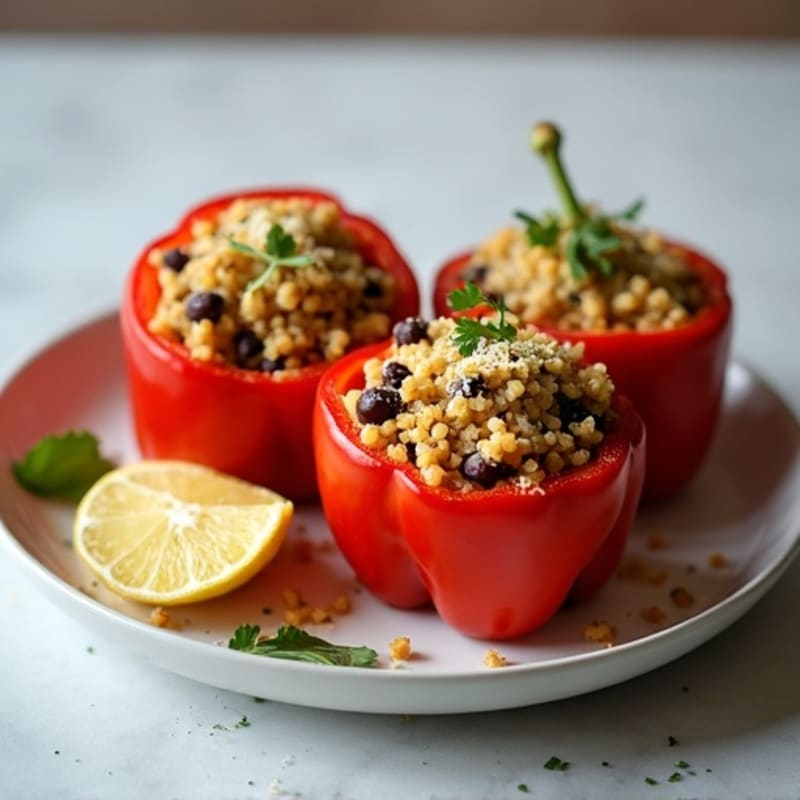Protein-Packed Turkey and Quinoa Stuffed Bell Peppers