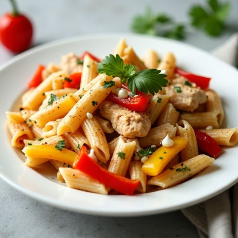 Creamy Cajun Chicken Pasta with Bell Peppers