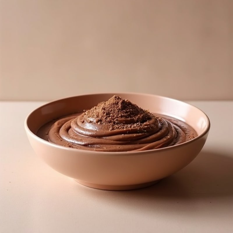 Silky Chocolate Protein Pudding with Almond Butter