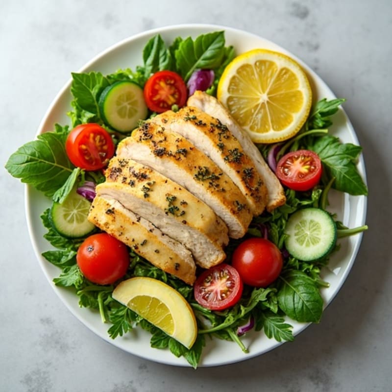 Lemon-Herb Chicken Salad with Fresh Greens