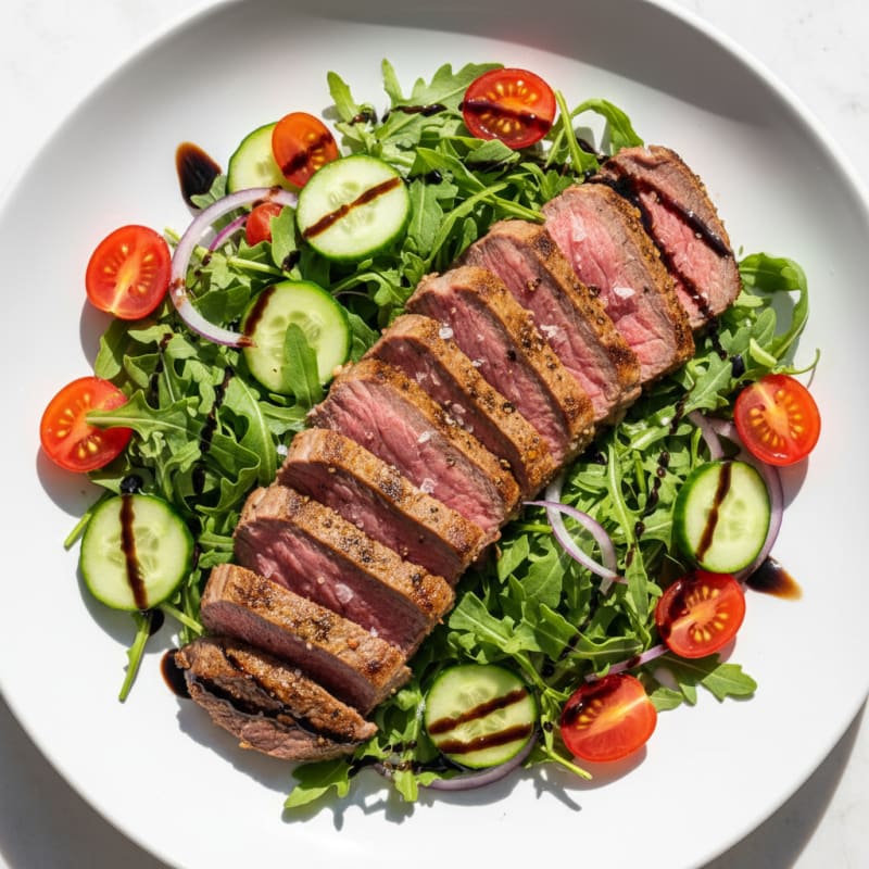 Seared Beef Eye of Round Salad