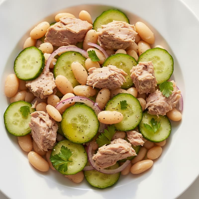 Mediterranean Tuna and White Bean Salad