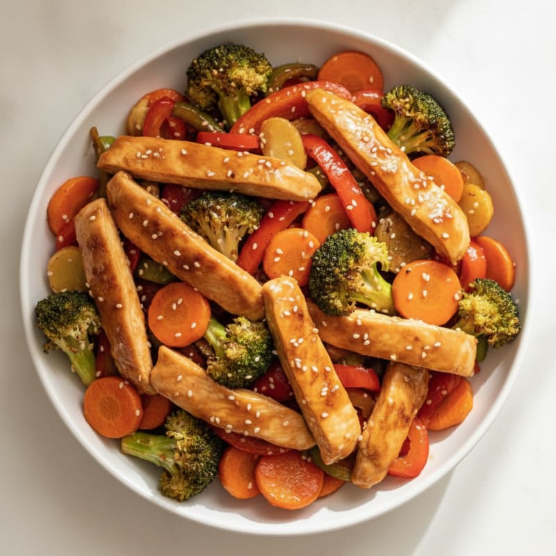 Teriyaki Chicken with Roasted Vegetables