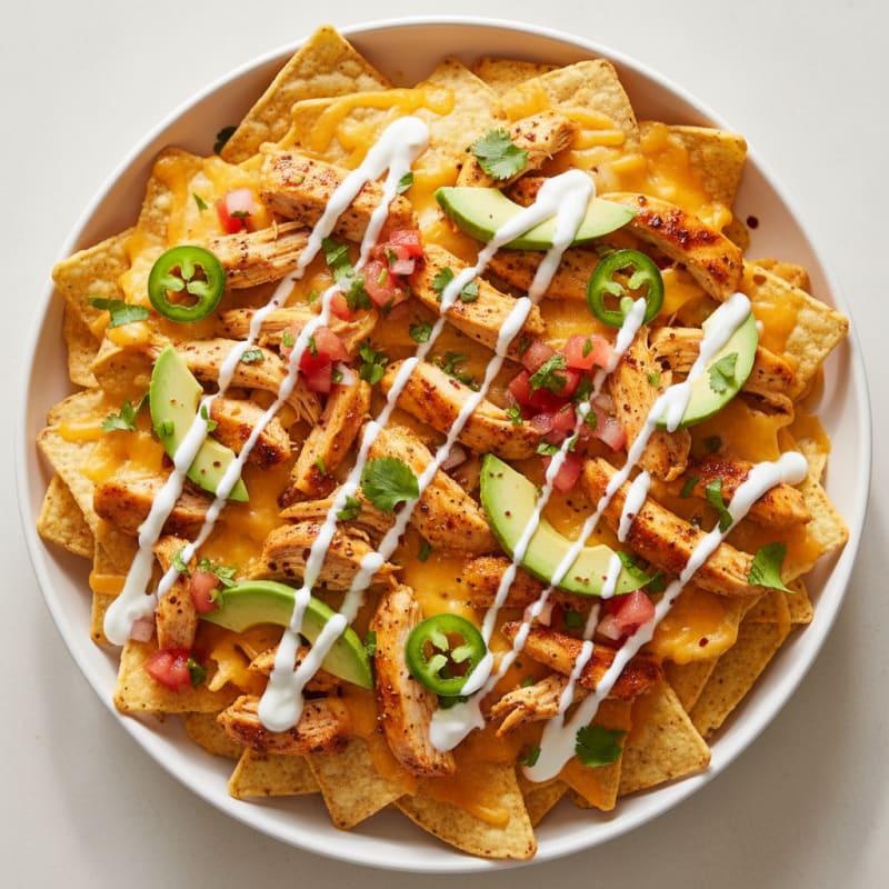 Crispy Chili-Lime Chicken Nachos