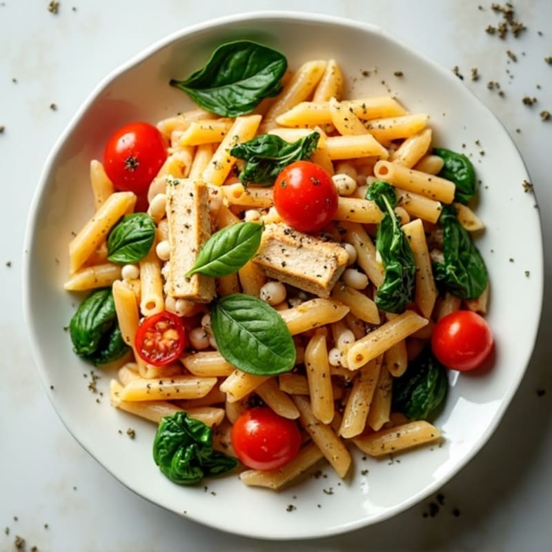 Protein-Packed Mediterranean Pasta with Tuna and White Beans
