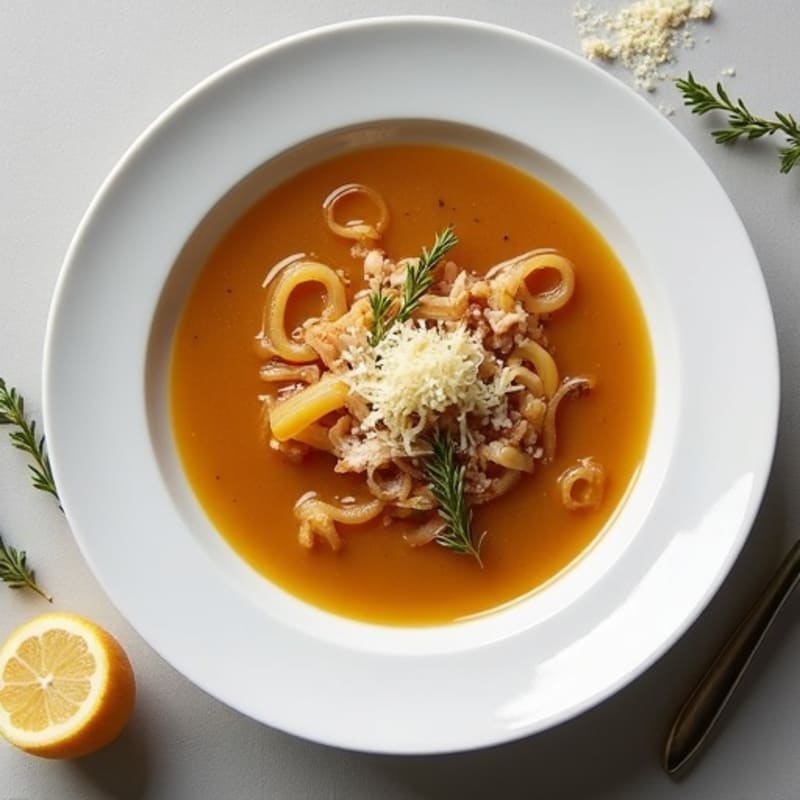 Slow-Cooked Savory Caramelized Onion Soup