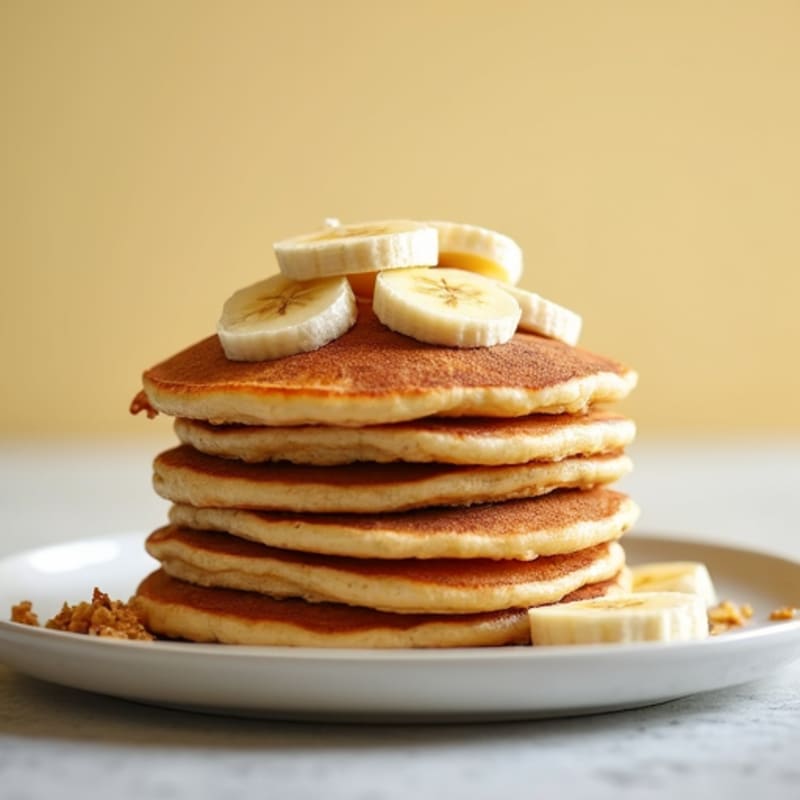 Fluffy Banana Protein Pancakes