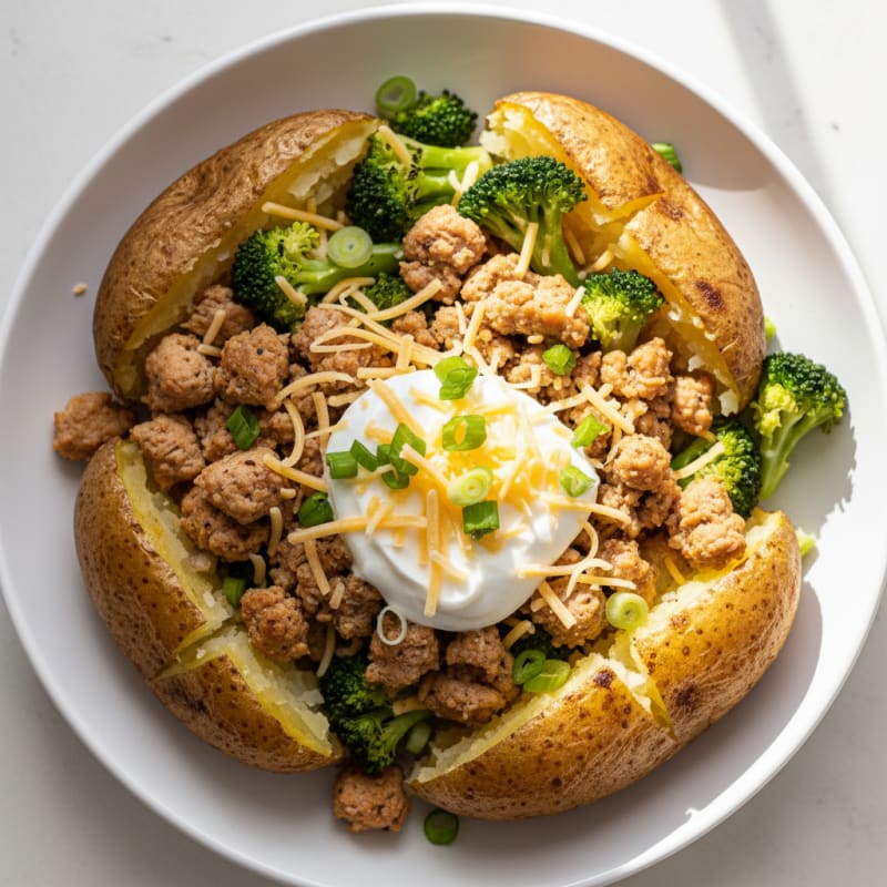 Crispy Loaded Baked Potato Bar