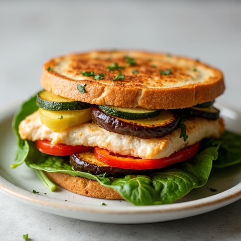 Herb-Roasted Vegetable Pesto Panini