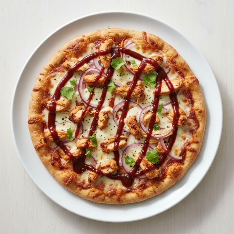 Crispy BBQ Chicken and Caramelized Onion Pizza