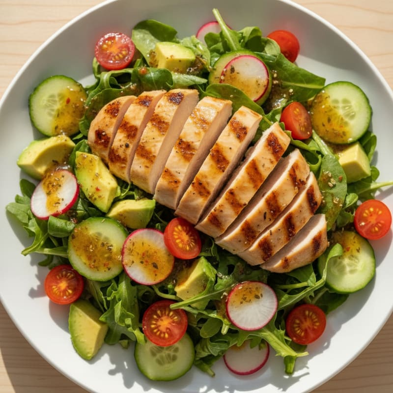 Vibrant Garden Greens with Citrus Vinaigrette