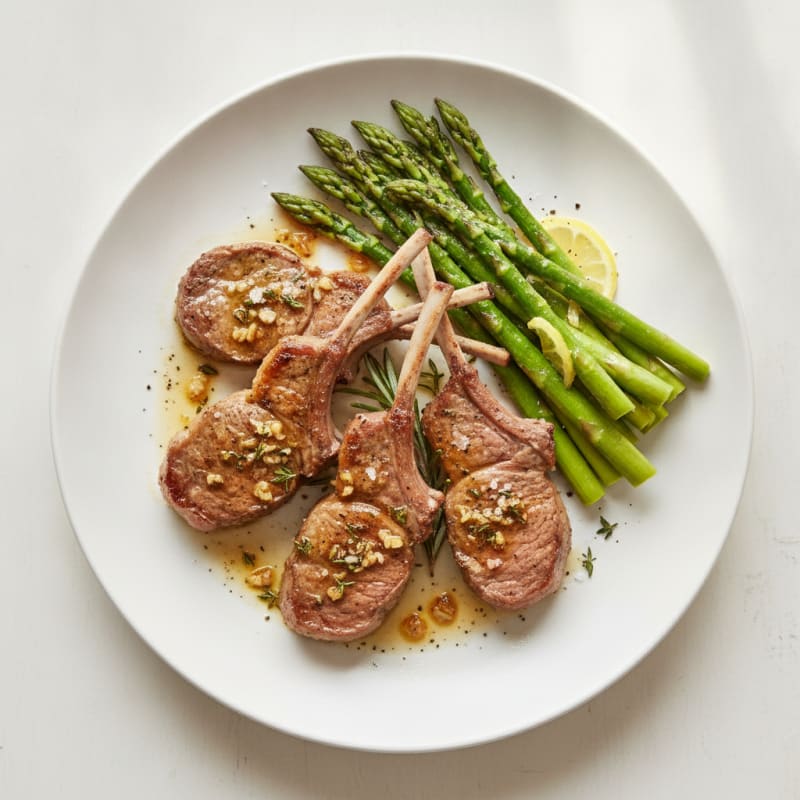 Garlic-Herb Roasted Lamb Chops
