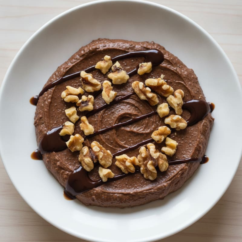 Silky Chocolate Protein Pudding with Chia Seeds