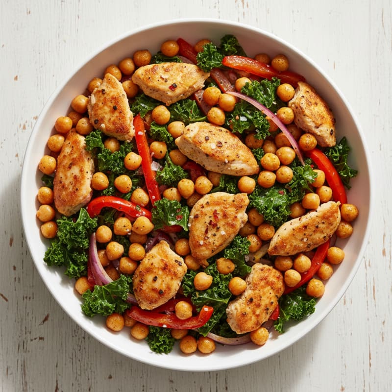 Zesty Roasted Chickpea & Veggie Bowl