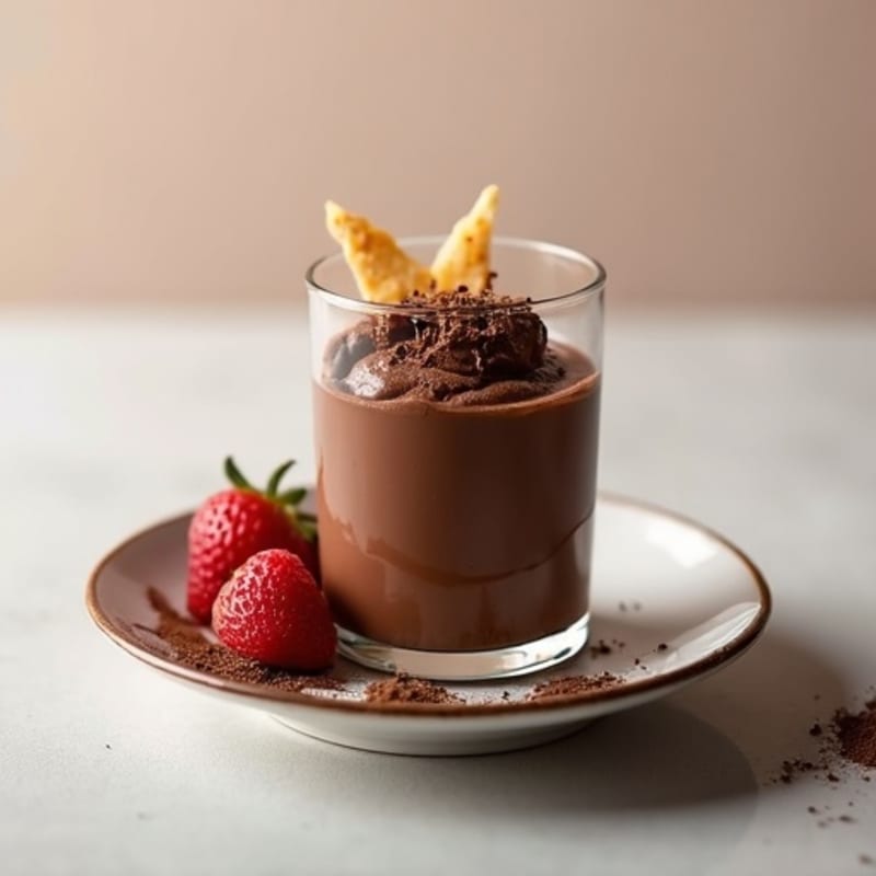Silky Chocolate Protein Pudding with Greek Yogurt
