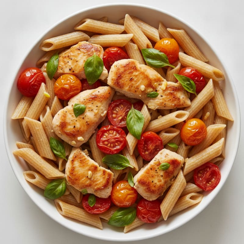 Chicken Penne with Roasted Tomatoes
