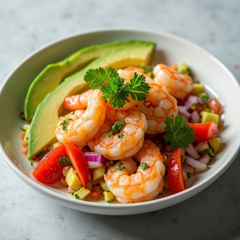 Fresh Zesty Shrimp and Avocado Ceviche