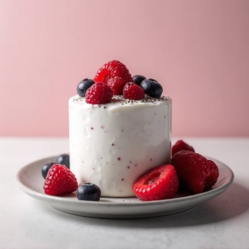 Silky Greek Yogurt Protein Mousse with Berries