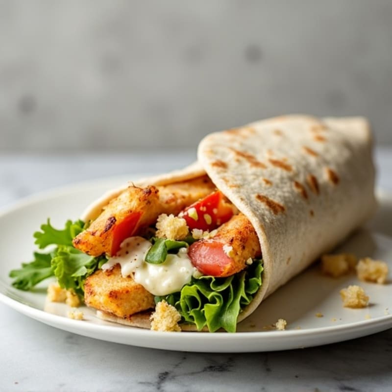 Crispy Chicken Caesar Wrap