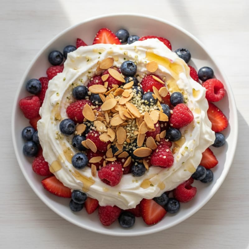 Creamy Greek Yogurt Protein Parfait with Mixed Berries