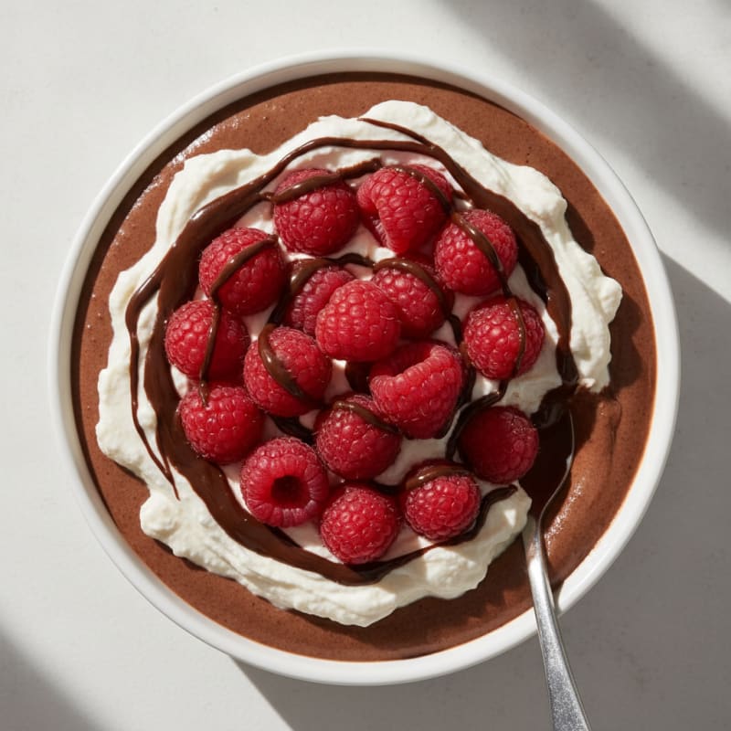 Silky Chocolate Protein Pudding with Greek Yogurt