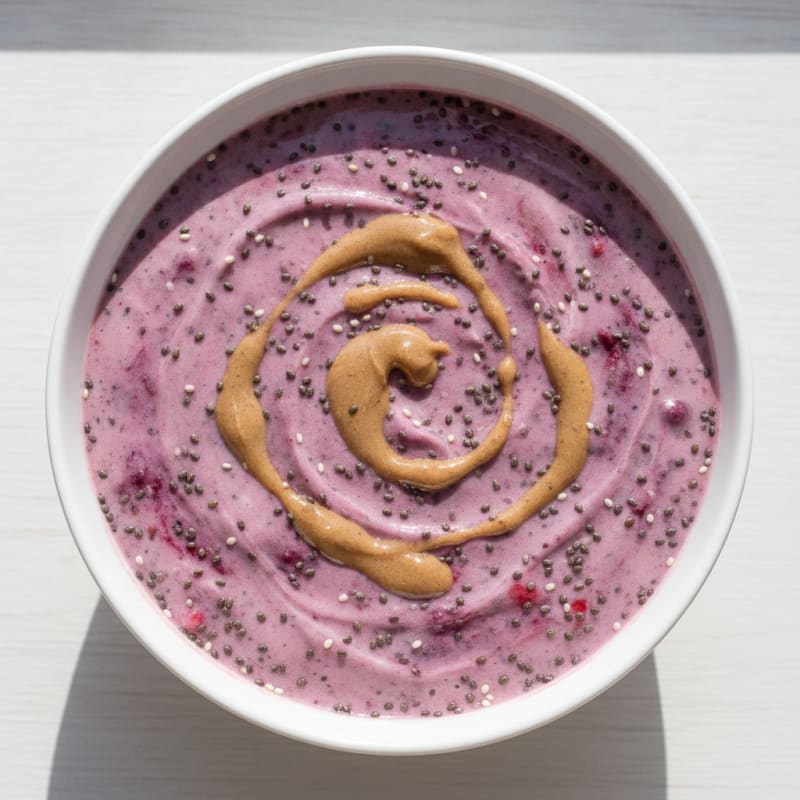 Creamy Greek Yogurt Berry Smoothie with Chia Seeds