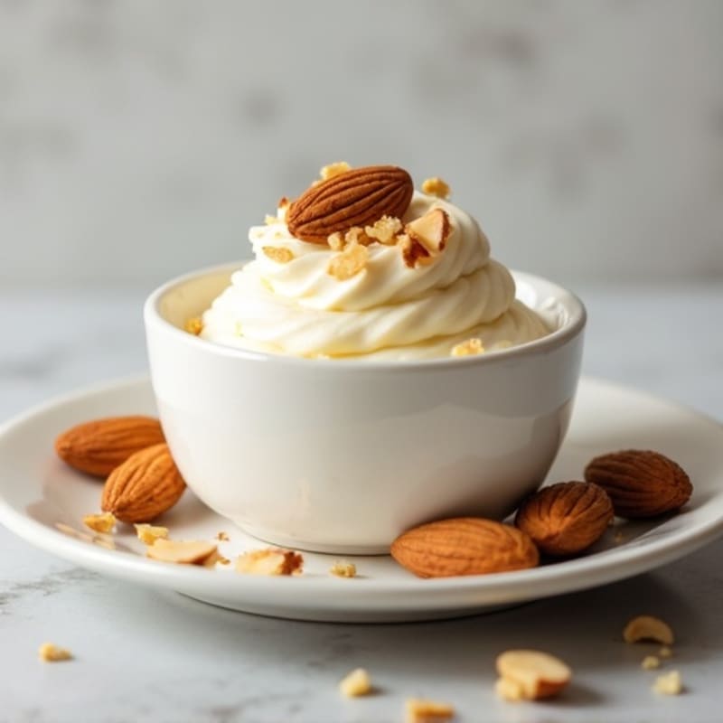 Silky Greek Yogurt Protein Mousse with Almonds