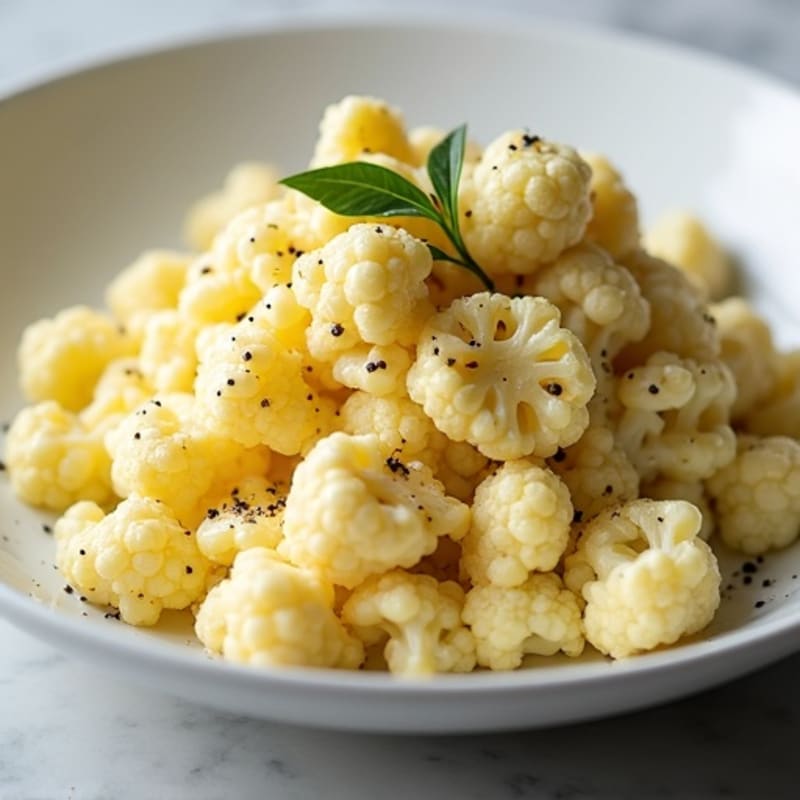 Creamy High-Protein Cauliflower Cacio e Pepe