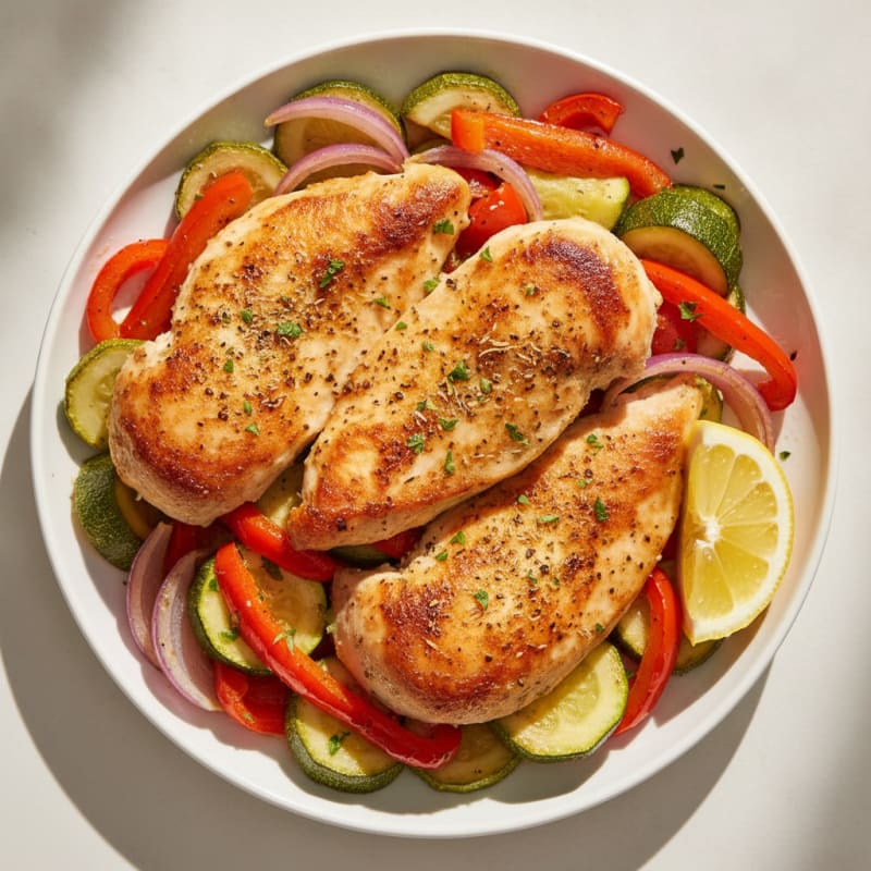 Herb-Roasted Mediterranean Chicken and Vegetables
