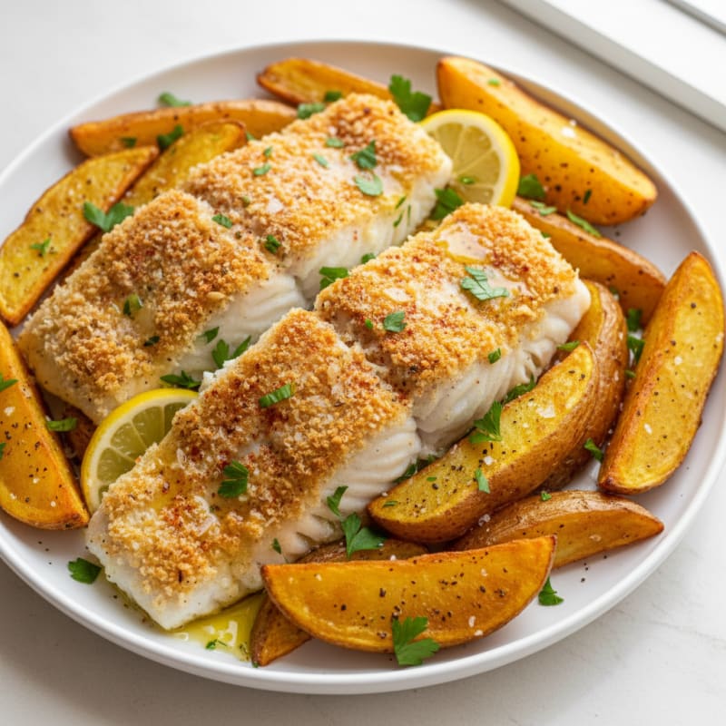 Crispy Golden Fish and Chips