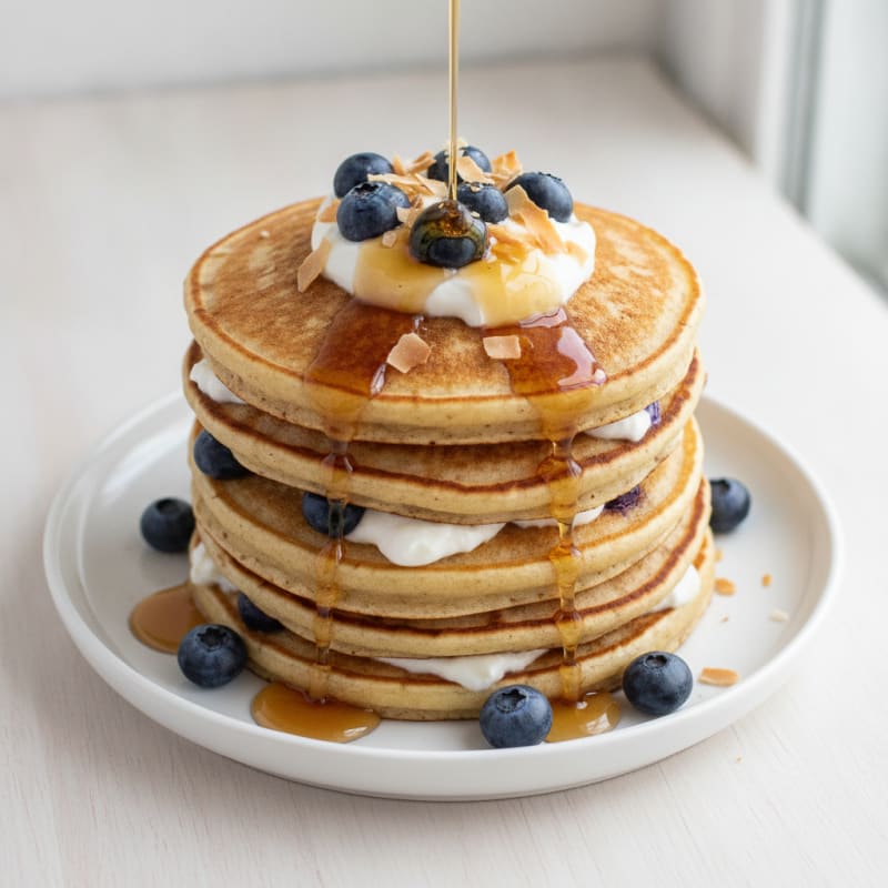 High-Protein Buttermilk Pancake Stack