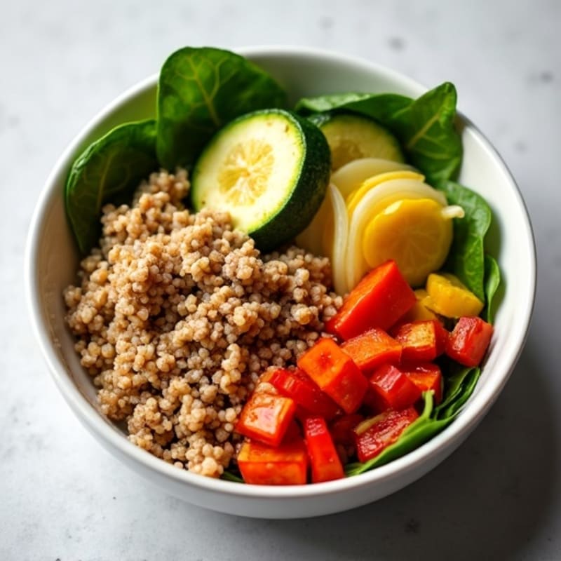 Savory Ground Turkey and Roasted Vegetable Bowl