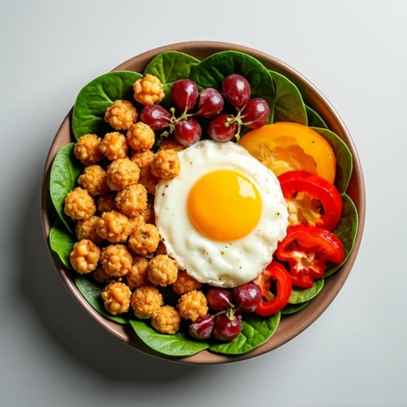 Crispy Roasted Chickpea and Vegetable Power Bowl with Creamy Tahini Dressing