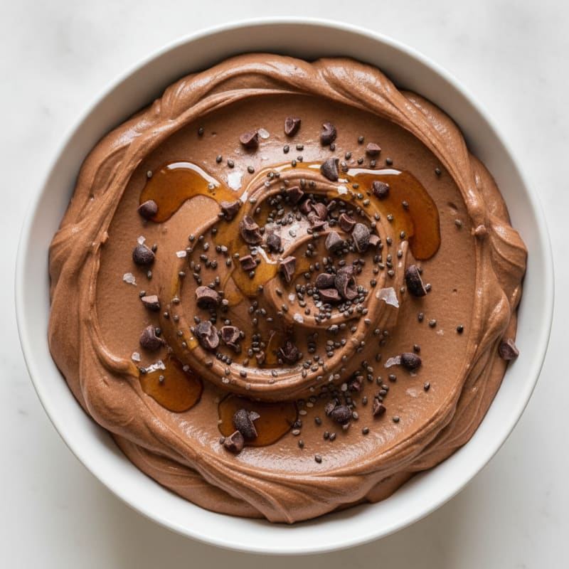 High-Protein Baileys-Inspired Chocolate Mousse Bowl