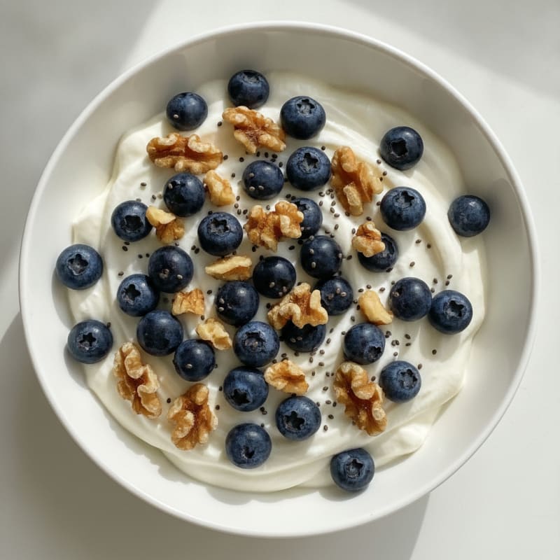 Silky Greek Yogurt Protein Pudding with Berries
