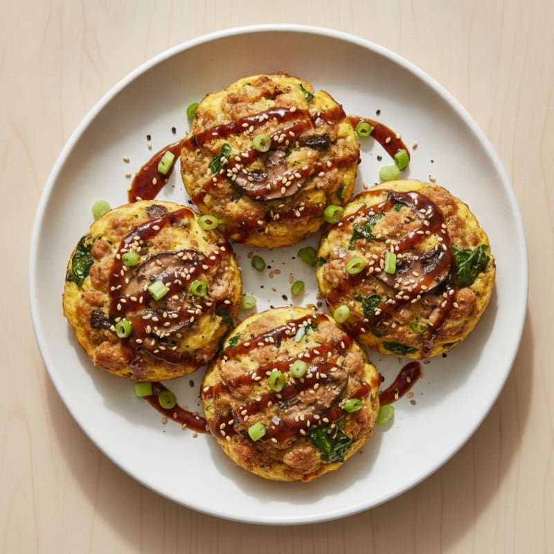 Ginger Turkey and Egg Breakfast Bites