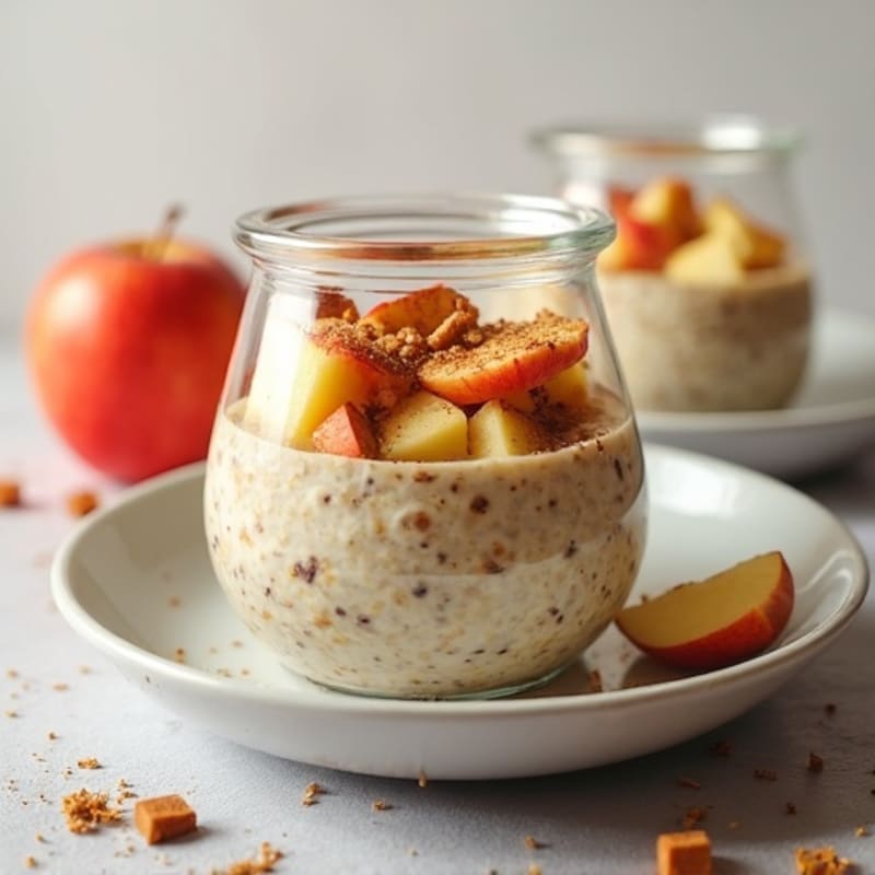 Cinnamon-Spiced Apple Overnight Oats
