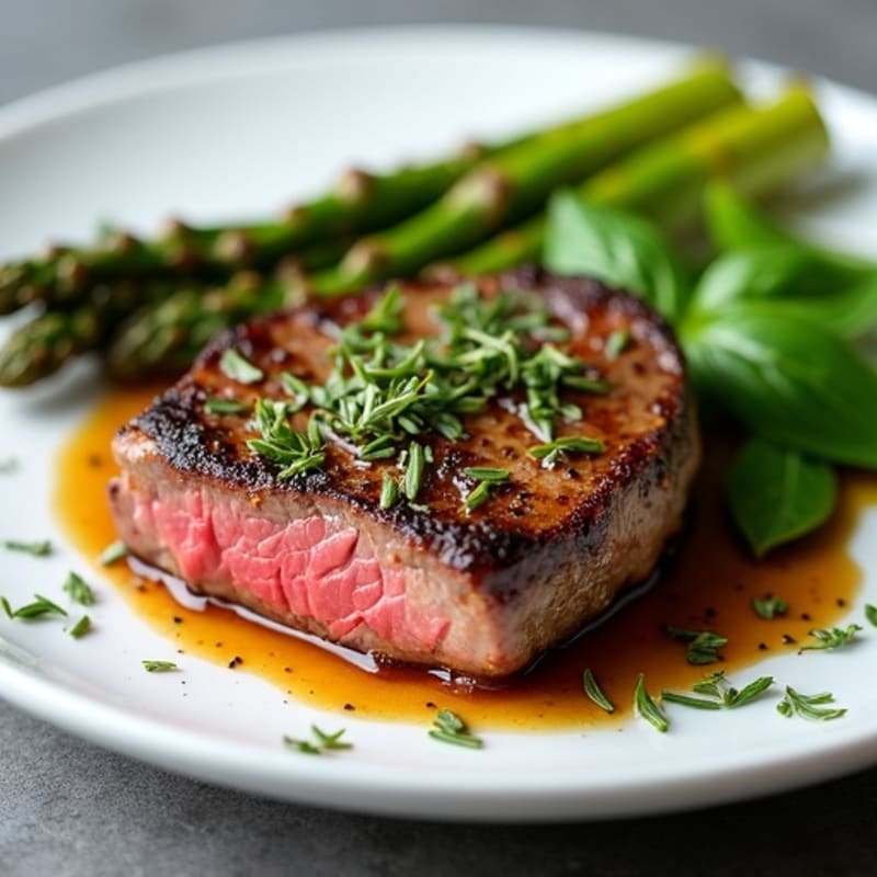 Herb-Crusted Pan Seared Filet Mignon