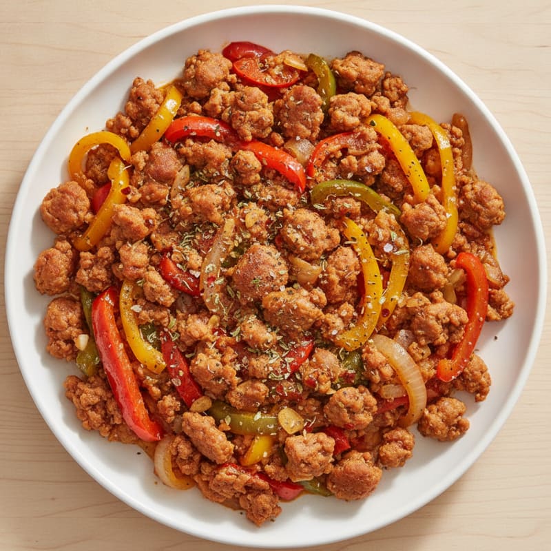 Sausage and Peppers Skillet