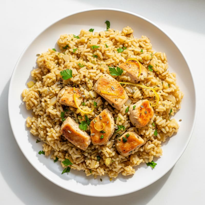 Zesty Lemon Herb Rice Pilaf