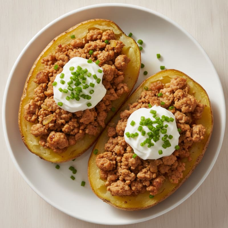 Loaded Baked Potatoes with Chives
