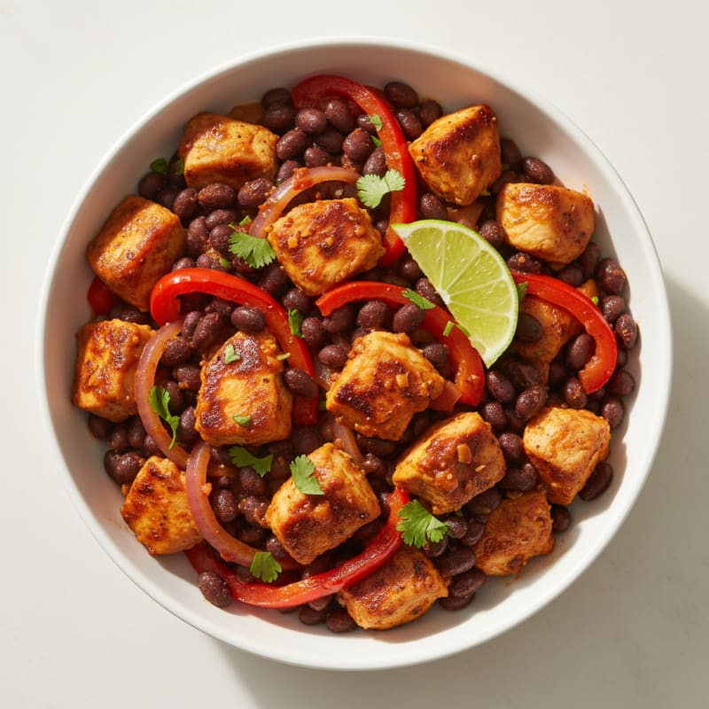 Spicy Chipotle Chicken and Black Bean Bowls