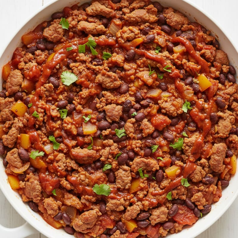 Smoky Chili Beef and Bean Skillet