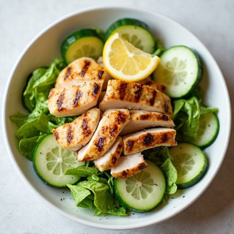 Grilled Chicken Cucumber Salad