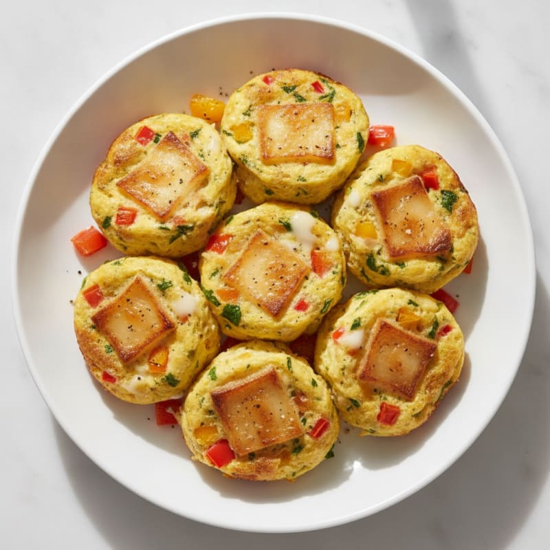 Gouda Egg Bites with Bell Peppers
